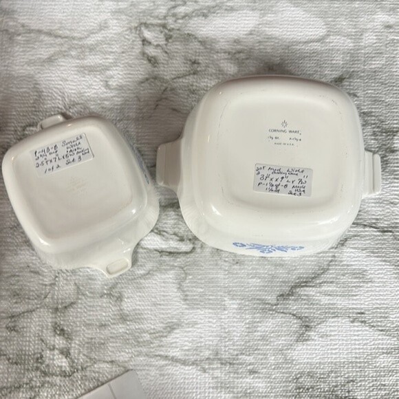 Vintage CorningWare CornFlower Bakeware Dish Set - Picture 14 of 14